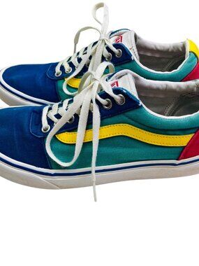 Vans Old Skool Colorblock Ward Canvas Skate Shoes Mens 8 Retro Style